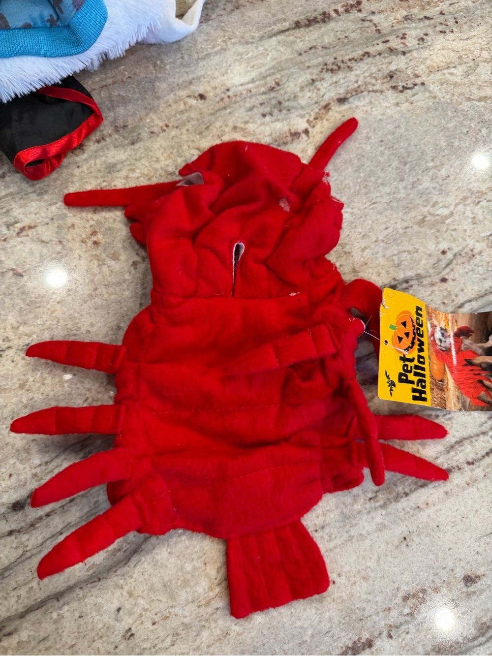 Red Lobster dog Costume size XS